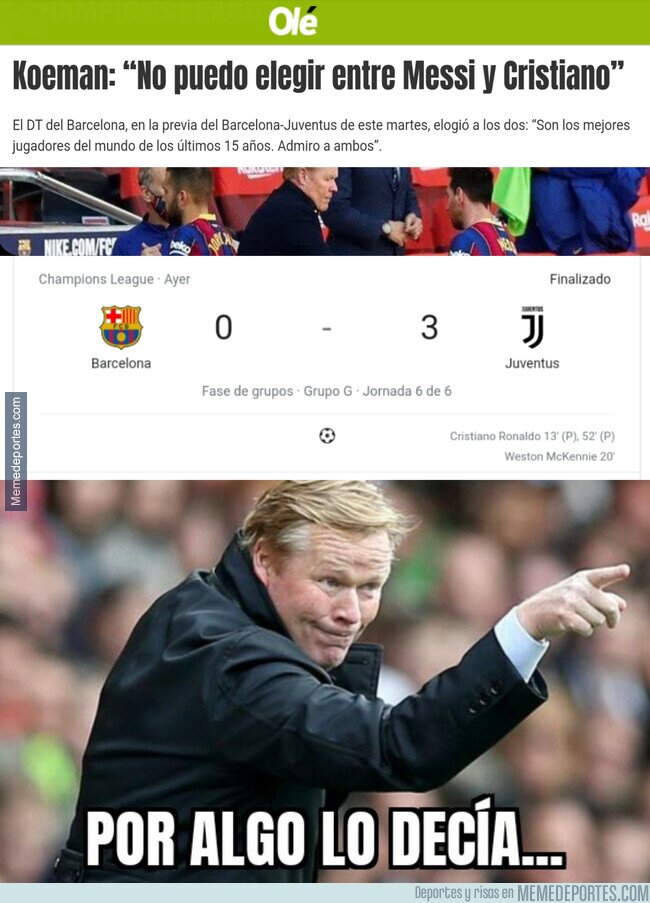 1122324 - Koeman no iba desencaminado