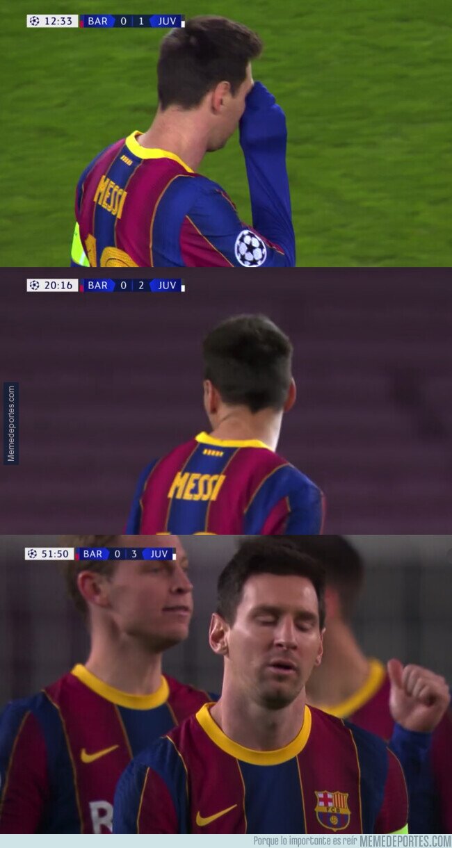 1122330 - La realización del partido se encargó de enfocar a Messi en cada uno de los goles de la Juve
