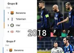 Enlace a El Inter lleva 3 años seguidos sin poder superar la fase de Grupos