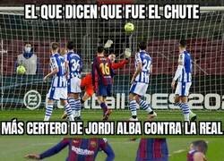 Enlace a Jordi Alba tenía la puntería afinada