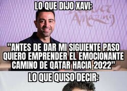 Enlace a El mensaje de Xavi al Barça