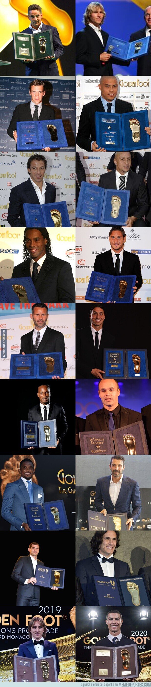 1123445 - Todos los ganadores del Golden foot desde 2003. Solo élites