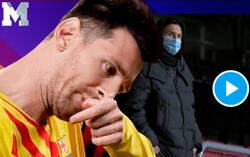 Enlace a El gesto de Messi tras finalizar el partido en el Camp Nou que demuestra que está muy descontento con el equipo