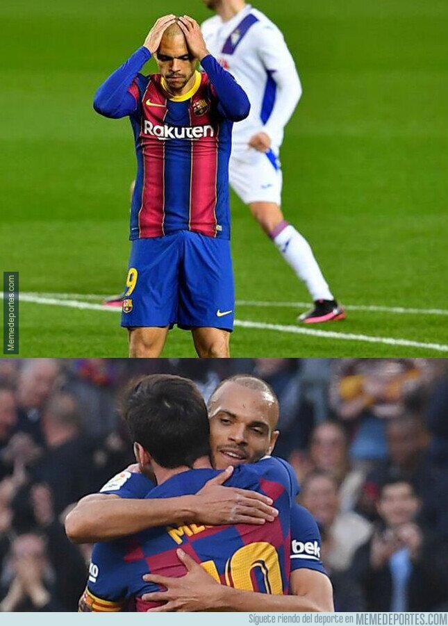 1124086 - Martin Braithwaite y su admiración por Messi