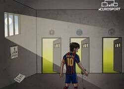 Enlace a Messi ya es libre de decidir su futuro, por @zezocartoons