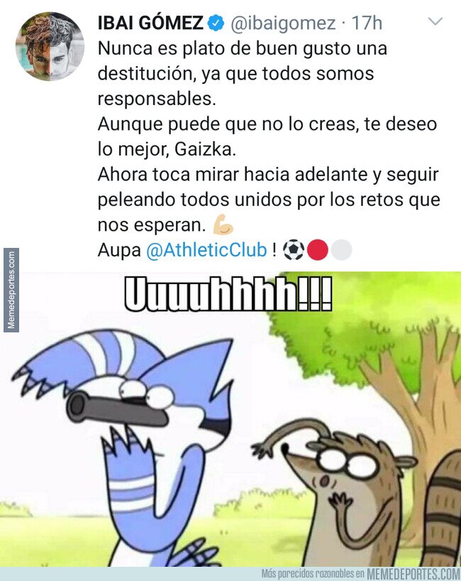 1124432 - El demoledor de tweet de Ibai Gómez que deja claro que su relación con Garitano no era la mejor
