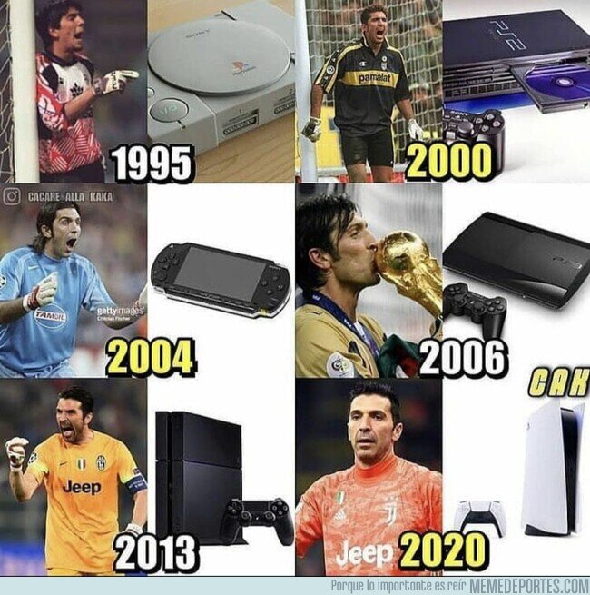 1124438 - Buffon ya jugaba cuando salió al mercado la primera Play Station