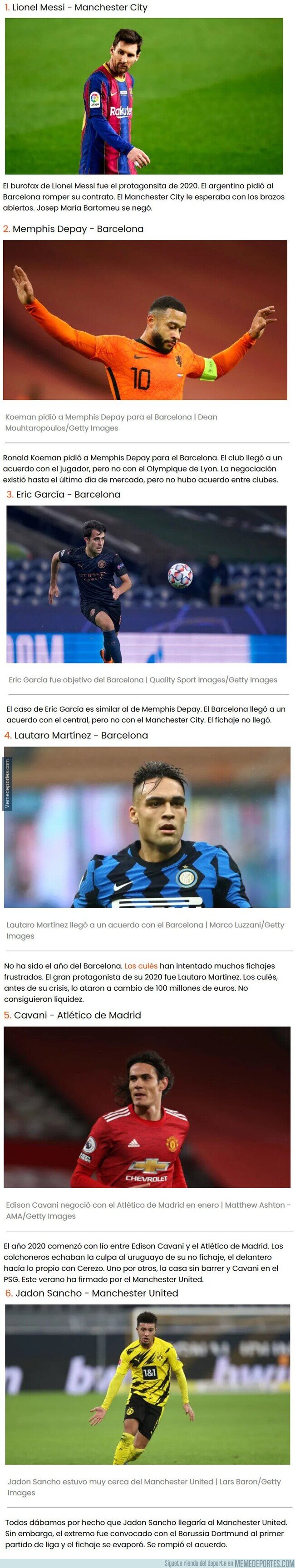 1124523 - Los fichajes de 2020 que parecían cerrados y no se hicieron