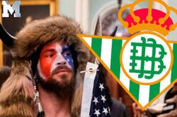 Enlace a Un montaje del seguidor de Trump con el escudo del Betis da la vuelta al mundo.