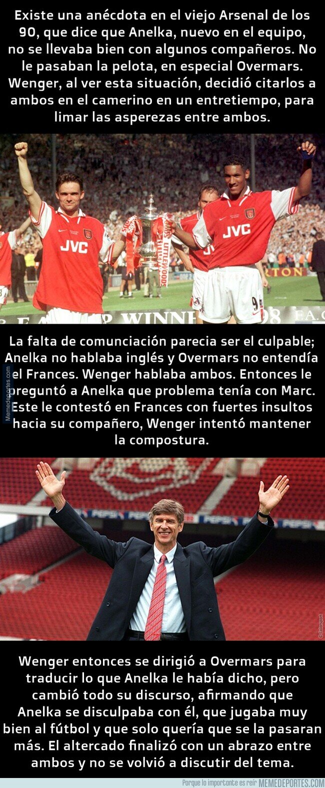 1125020 - Con este truco Wenger logró que Anelka y Overmars se reconciliaran