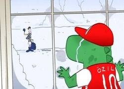 Enlace a Özil deja un gran amigo en Londres, por @goalglobal