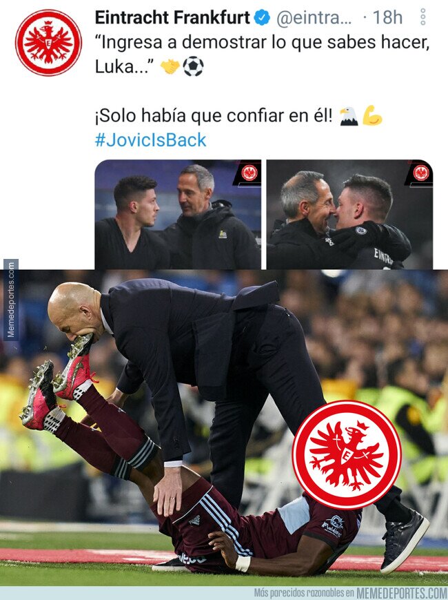 1125801 - El 'palito' del Eintracht Frankfurt a Zidane