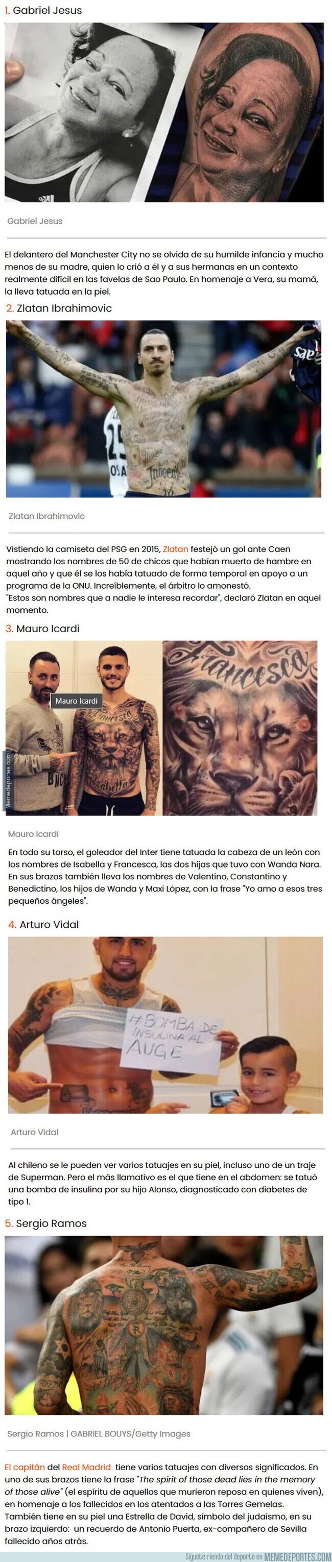 1126056 - Historias inspiradoras escondidas detrás de los tatuajes de grandes futbolistas
