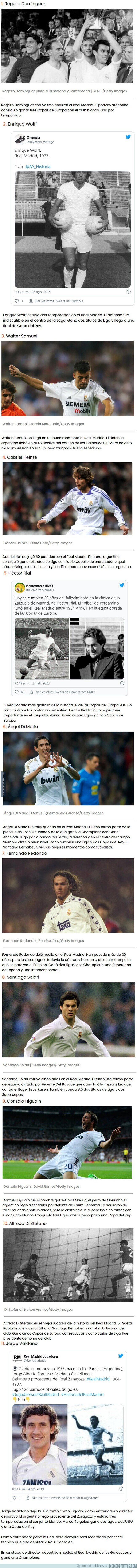 1126335 - Este es el equipo ideal de argentinos en la historia del Real Madrid