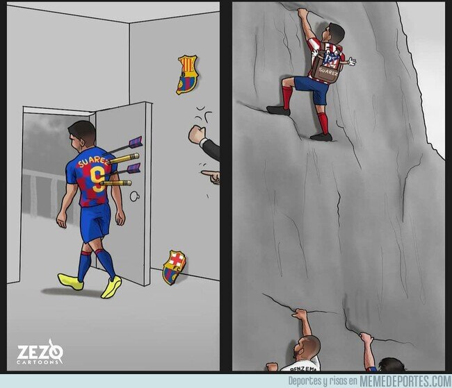 1126434 - Luis Suárez demuestra que no estaba acabado, por @zezocartoons