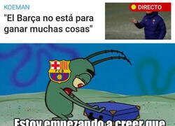 Enlace a El Barça no está para nada...