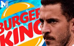 Enlace a Burger King se la saca totalmente respondiendo así a la ausencia de Hazard a un entrenamiento del Real Madrid