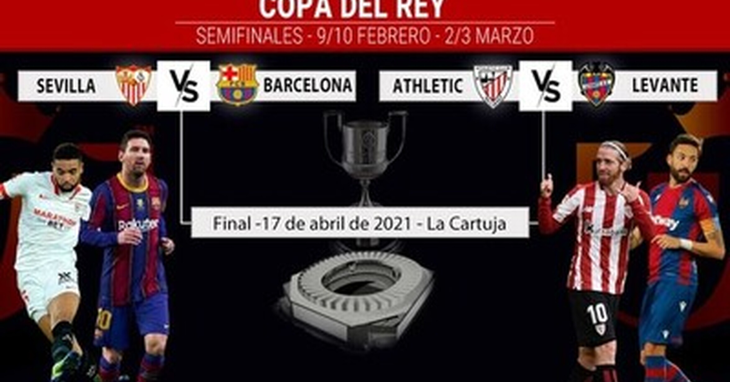 [ MEMEDEPORTES ] Y estos son los emparejamientos para el final de copa ...