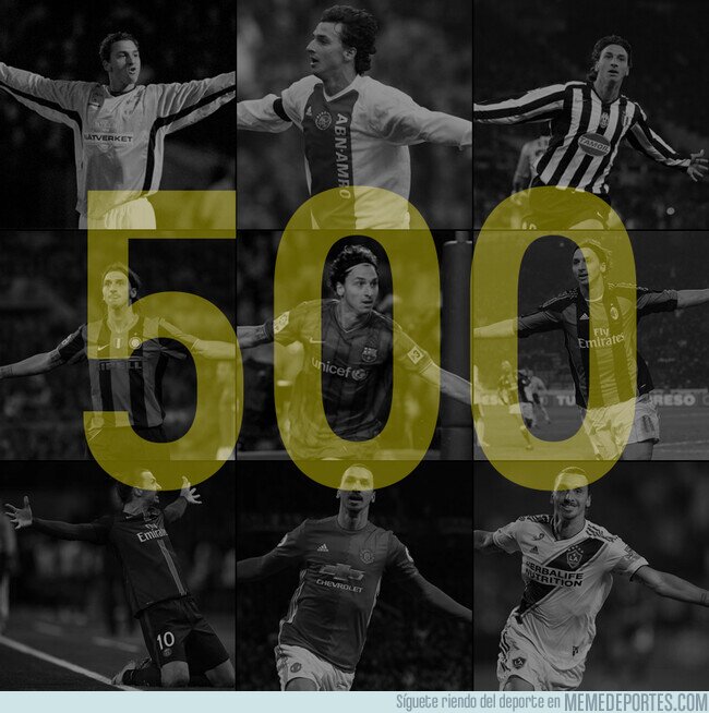 1127183 - Zlatan Ibrahimovic ha llegado a los 500 goles a nivel de clubes