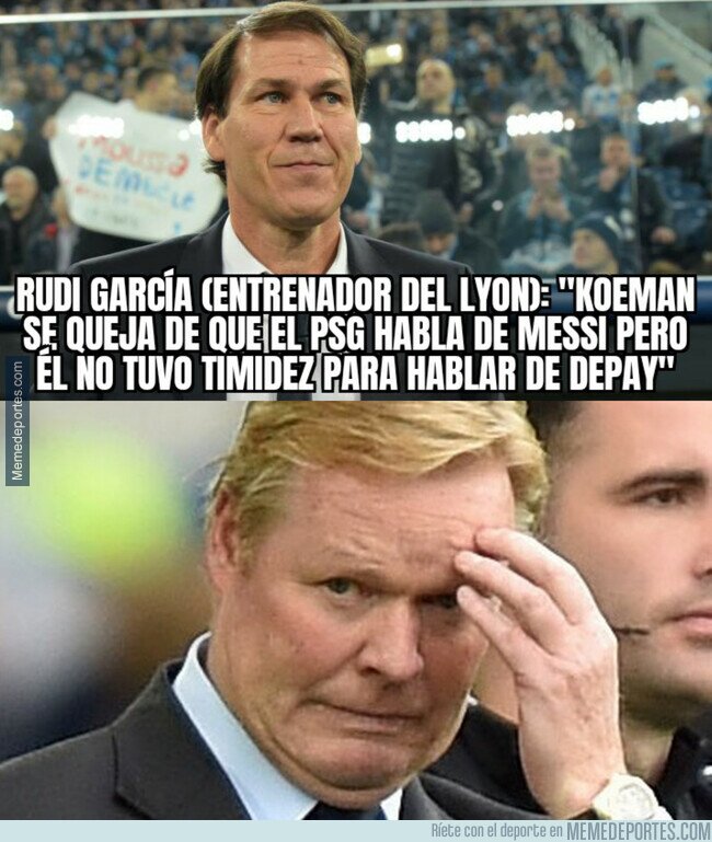 1127327 - El zasca de Rudi García a Koeman por quejarse de que vinculen a Messi con el PSG