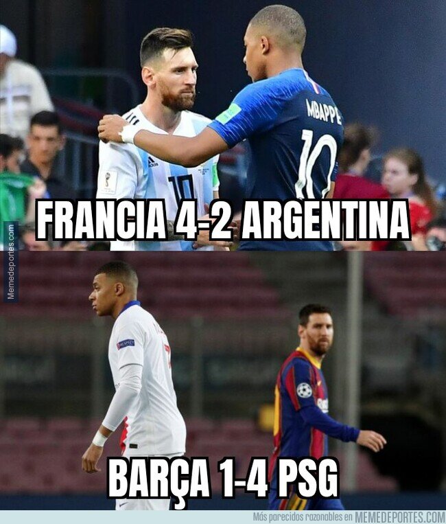 1128251 - Las dos únicas veces que se han enfrentado Messi y Mbappé