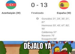 Enlace a España se ceba con la selección de Azerbaiyán