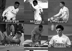 Enlace a Las 9 bajas del Madrid para la Champions. Una auténtica locura.