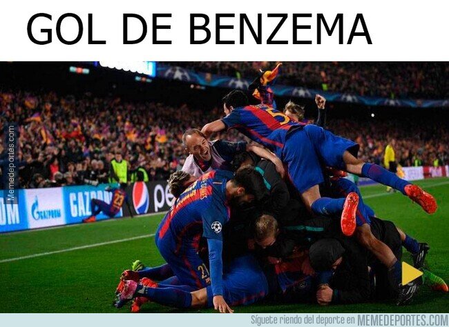 1129680 - Culés en el gol de Benzema
