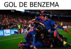 Enlace a Culés en el gol de Benzema