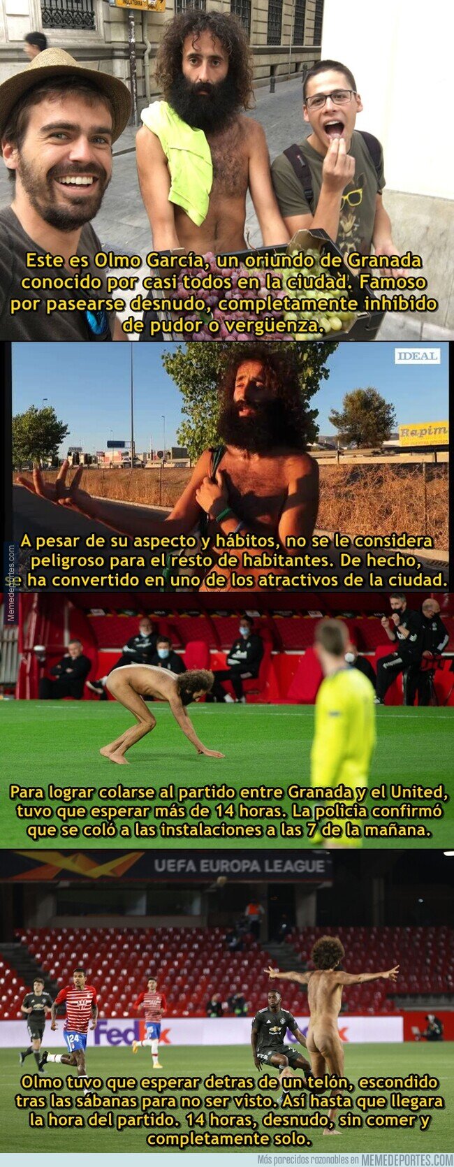 1132126 - La historia del espontáneo desnudo que se coló en el partido de Europa League en Granada
