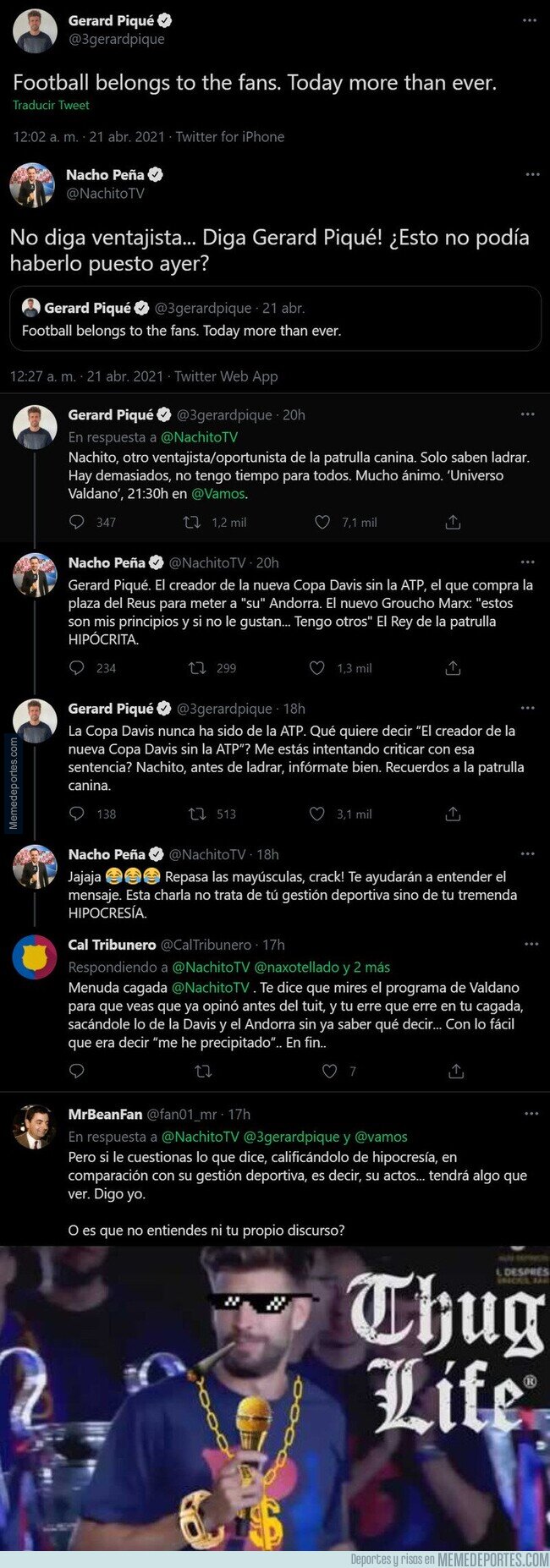 1133409 - Gerard Piqué acaba de destrozar por completo al 'periodista' Nacho Peña con todos estos tuits