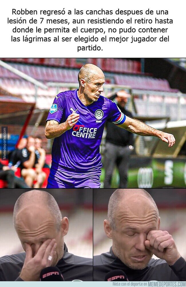 1134707 - Robben regresa de su lesión con una emotiva reacción