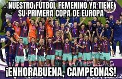 Enlace a ¡El Barça, campeón de la Champions femenina!