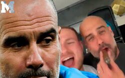 Enlace a Guardiola fumándose un habano mientras canta una canción de Oasis en la fiesta del City ya es sin duda una de las imágenes del año