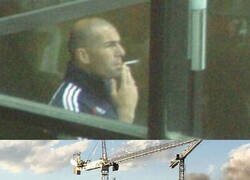 Enlace a Zidane provoca un incendio en el Bernabéu