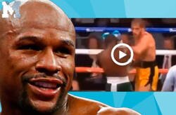 Enlace a ¿Esto qué es? Mayweather noquea accidentalmente a Logan y le sostiene antes de caer