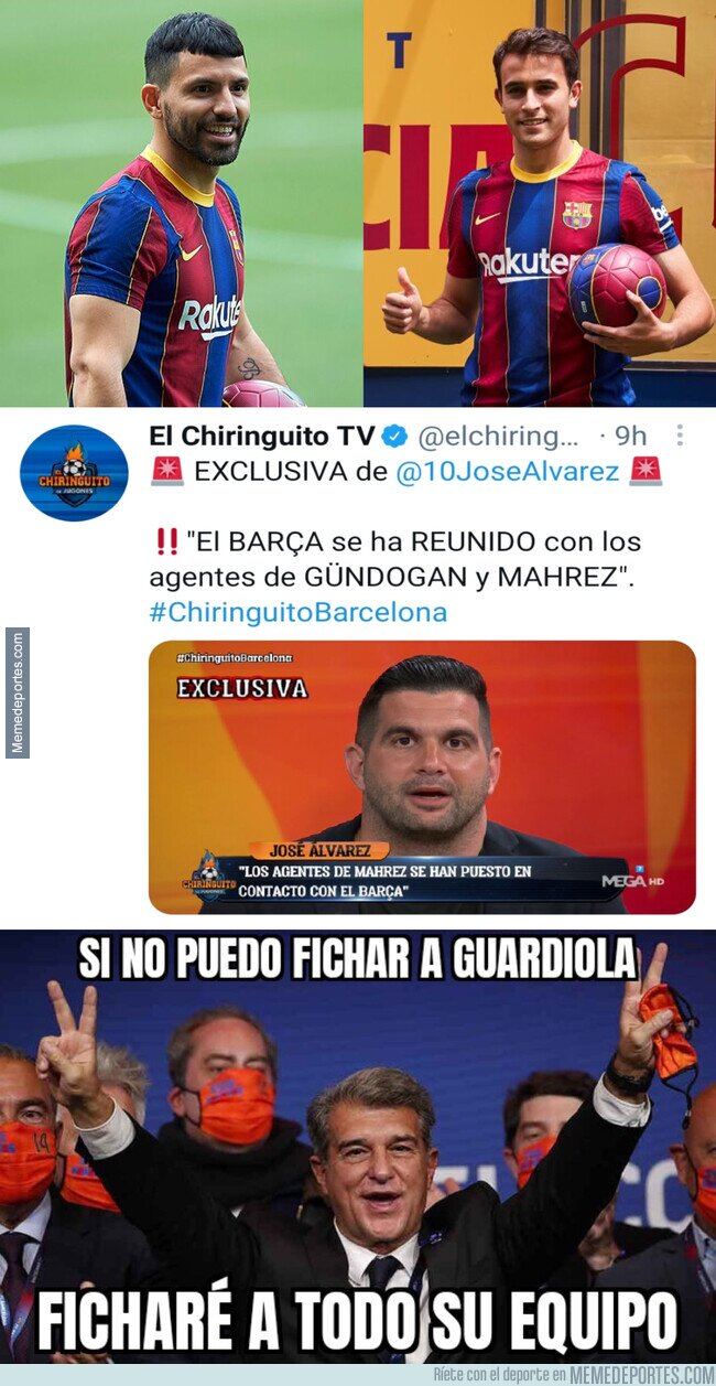 1137034 - El plan magistral de Laporta al no poder fichar a Guardiola para el Barça