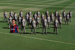 Enlace a Fotaza del Barça con toda su plantilla