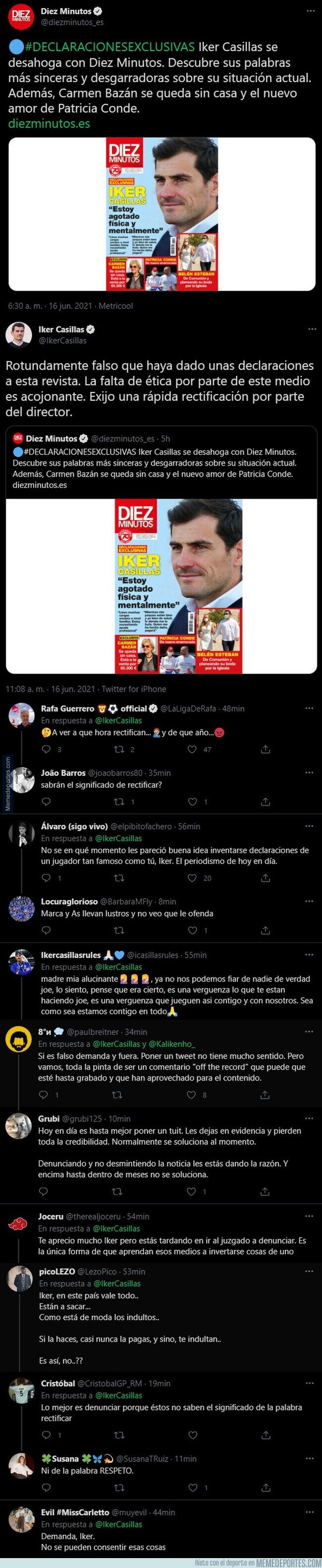 1137536 - El revés descomunal de Iker Casillas a la prensa basura del corazón por esta noticia inventada