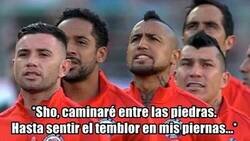 Enlace a Que emotivo cuando suena el himno chileno...