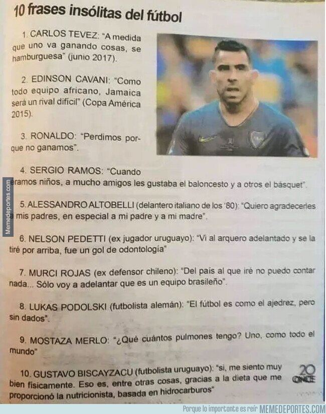 1138254 - 10 frases insólitas del fútbol