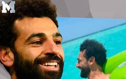 Enlace a Todo el mundo se está riendo con este detalle de la foto de Salah en vacaciones que está haciendo explotar cabezas