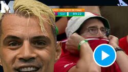 Enlace a Los aficionados suizos antes y después de la remontada contra Francia