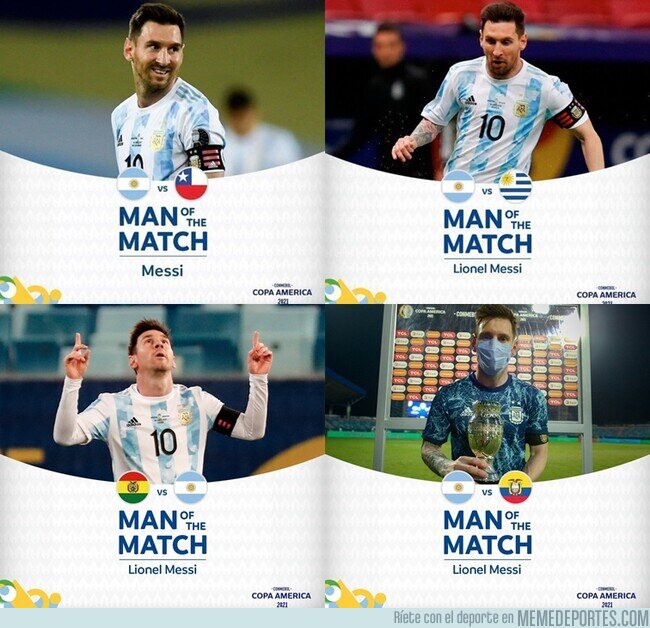 1138913 - MOTM en 4 de 5. La Copa América de Messi.