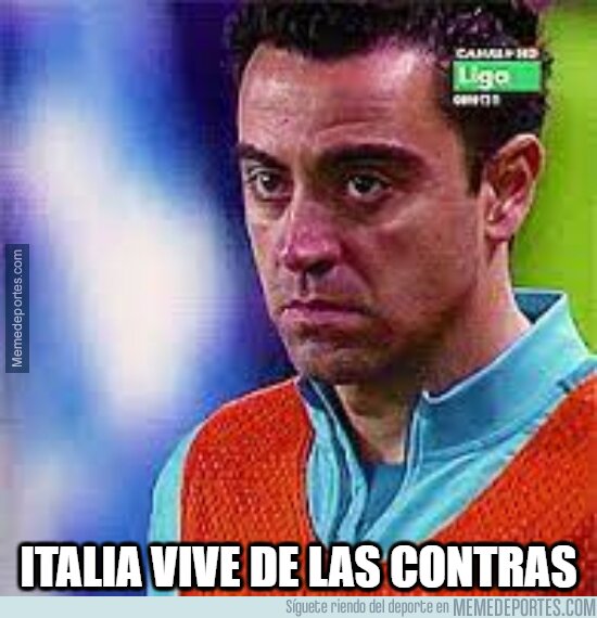 1139079 - Xavi al ver el gol de Italia