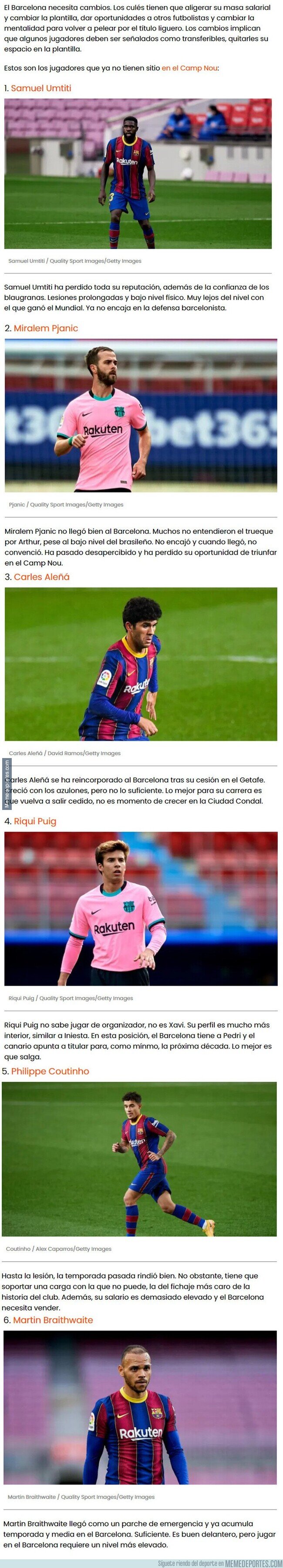 1139213 - Futbolistas del Barça que no deberían estar la siguiente temporada con el equipo