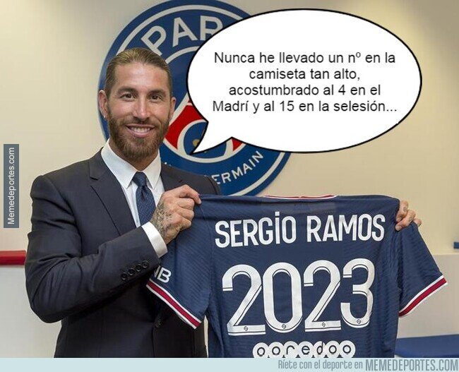 1139254 - Sergio Ramos no se aclara con su nuevo dorsal en el PSG...