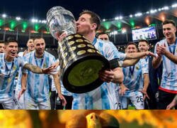 Enlace a La tranquilidad de saber que ya ganó algo con su selección