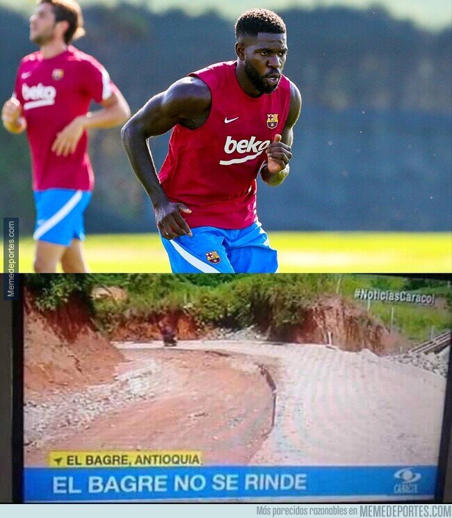 1140237 - Umtiti ya se entrena con el Barça