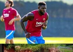 Enlace a Umtiti ya se entrena con el Barça